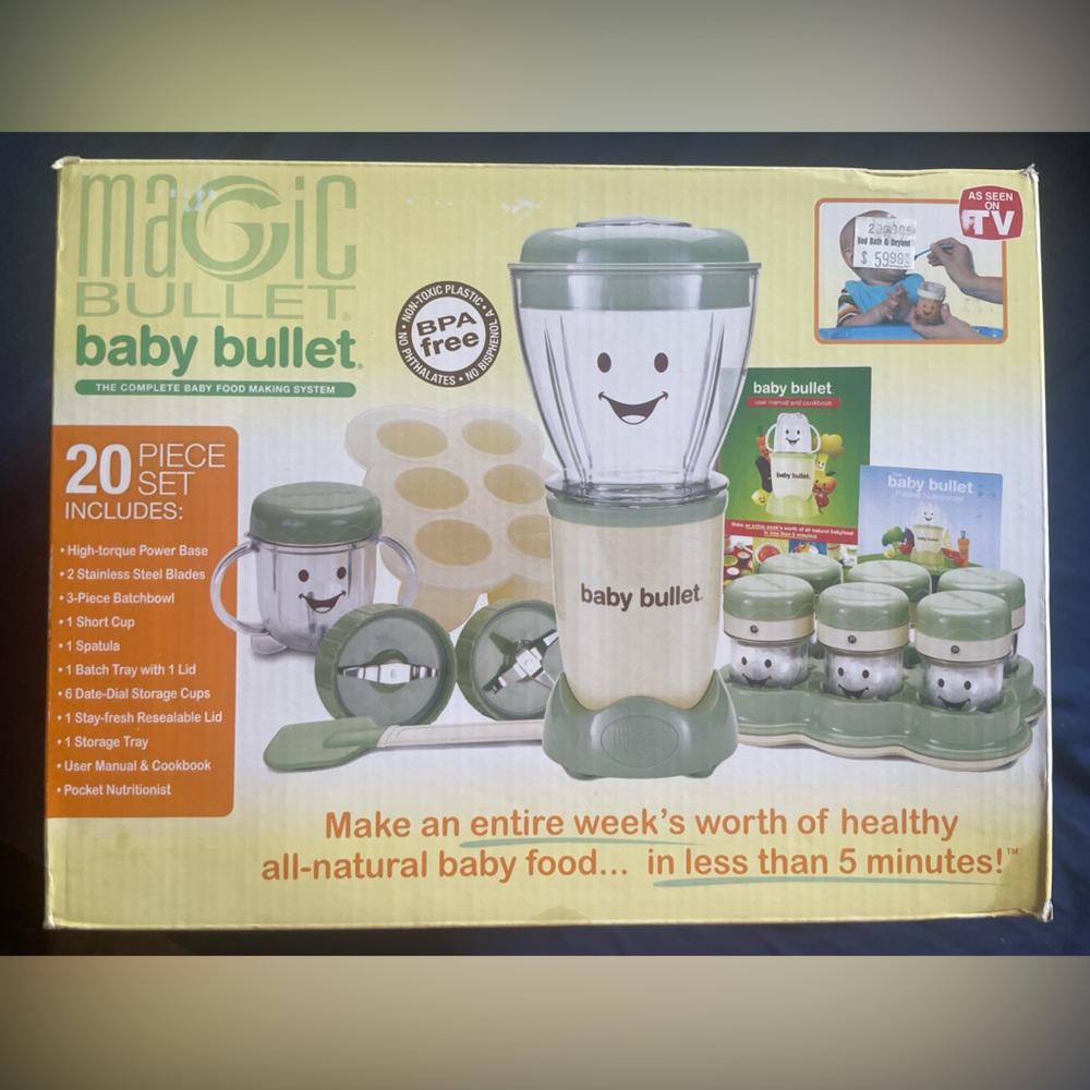 Ships Free!! Magic Bullet baby bullet : The complete baby food making system